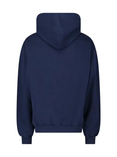 Marni Sweatshirt With Maxi Logo Print In Blue