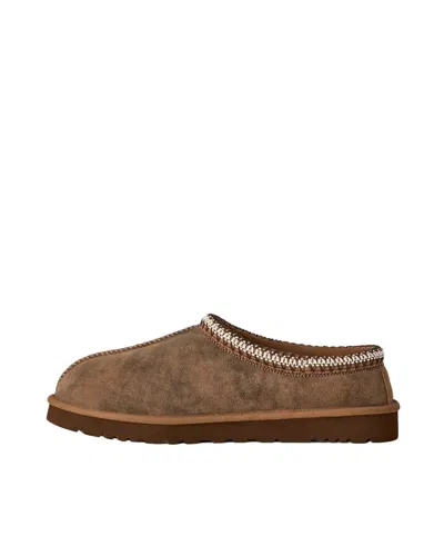 Ugg Chestnut Brown Suede Leather Tasman Ii Slippers In Green