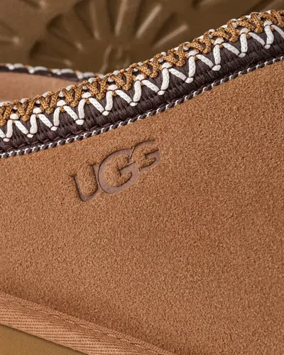 Ugg Slip-on Clog In Soft Suede With Sheepskin Lining In Brown