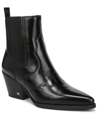 Sam Edelman Women's West Leather Booties In Black