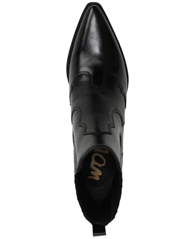 Sam Edelman Women's West Leather Booties In Black