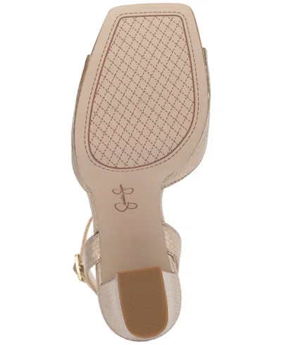 Jessica Simpson Women's Lirio Two-piece Platform High-heel Dress Sandals In Gold