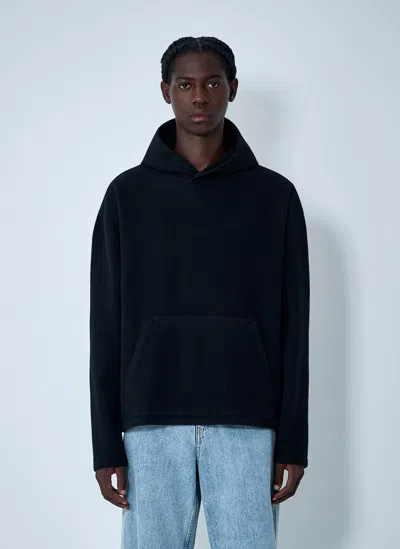 Rier Hooded Fleece Sweatshirt In Black