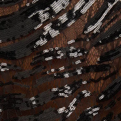 Roberto Cavalli Black Sweatshirt With Sequined Back In Black