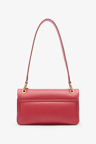 Roberto Cavalli Shoulder Bag With Chain And Charm In Red