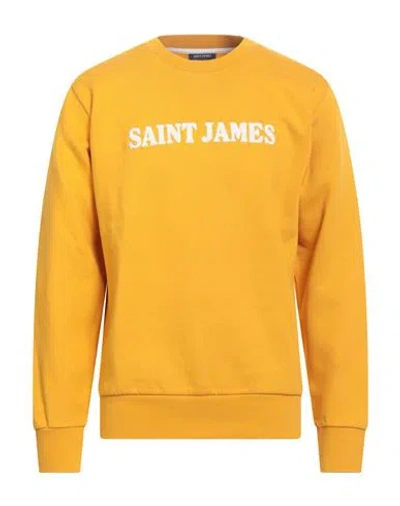 Saint James Man Sweatshirt Marigold Size Xl Cotton In Yellow