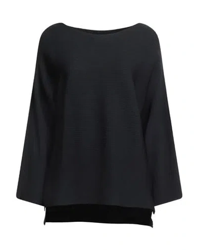 Liviana Conti Woman Sweater Midnight Blue Size 6 Viscose, Polyamide In Black