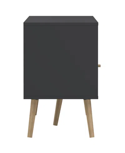 Tvilum 23.94" Wood 2 Drawer And 4 Shelf Tv Stand In Gray