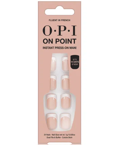 Opi On Point Instant Press-on Mani In Transparent
