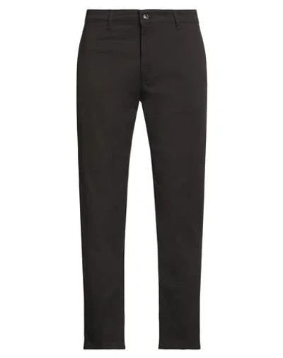 Cruna Man Pants Dark Brown Size 38 Polyester, Elastane In Brown