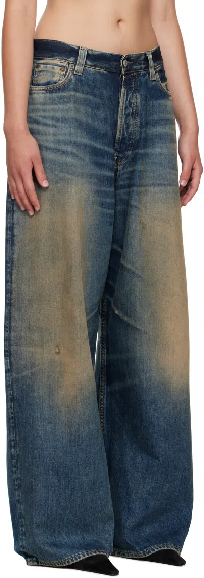 Acne Studios 2023 Rocka Low Waist Wide Jeans In Blue