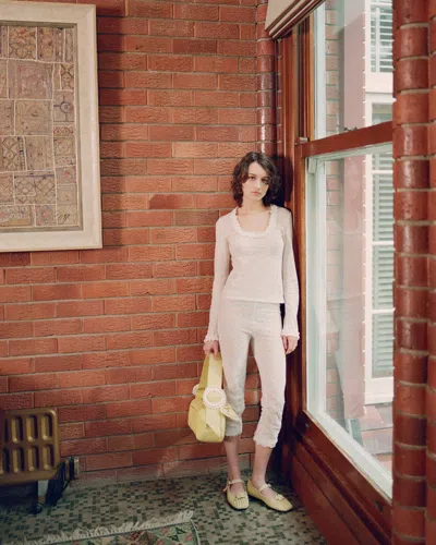 My Mum Made It Lace Poem Top In White