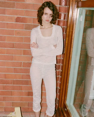 My Mum Made It Lace Poem Top In White