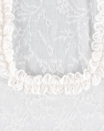 My Mum Made It Lace Poem Top In White