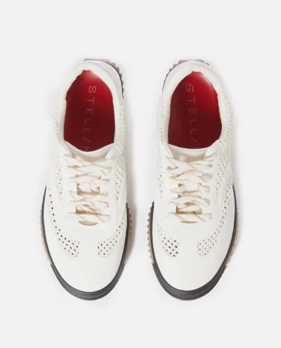 Stella Mccartney S Wave Sport Sneakers With Mesh Panels In Neutral