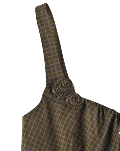 My Mum Made It Rosette Check Bra