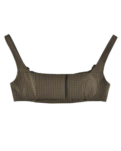 My Mum Made It Rosette Check Bra