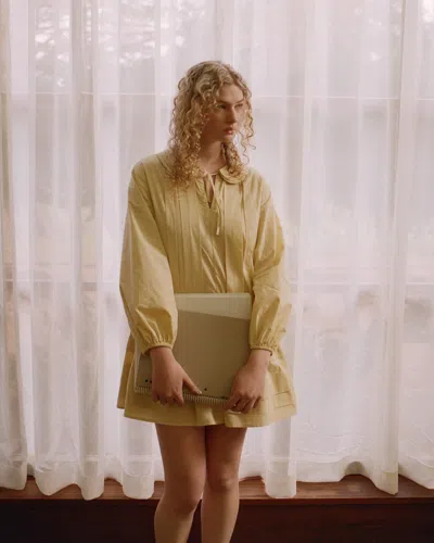 My Mum Made It Tiered Collar School Dress In Orange