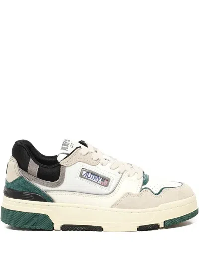 Autry Clc Panelled Sneakers In White