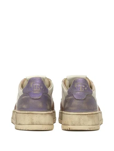 Autry Low Top Sneakers Contrasting Inserts In Purple
