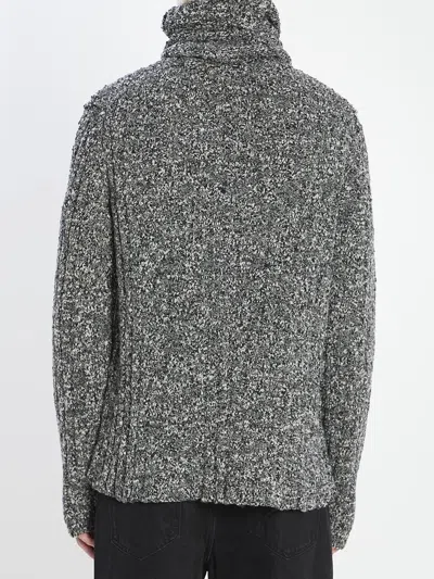 Dolce & Gabbana Turtleneck Pullover In Gray