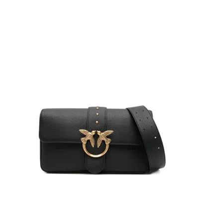 Pinko Love One Shoulder Bag In Black