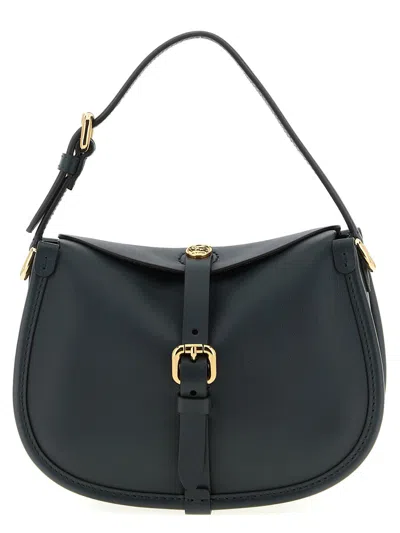 Etro Small Pony Leather Shoulder Bag In Green