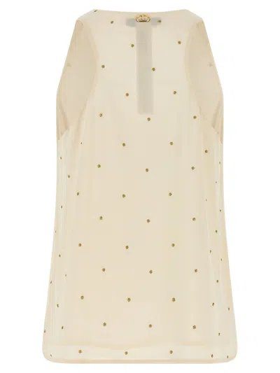 Twinset Embellished Tank Top In Multi
