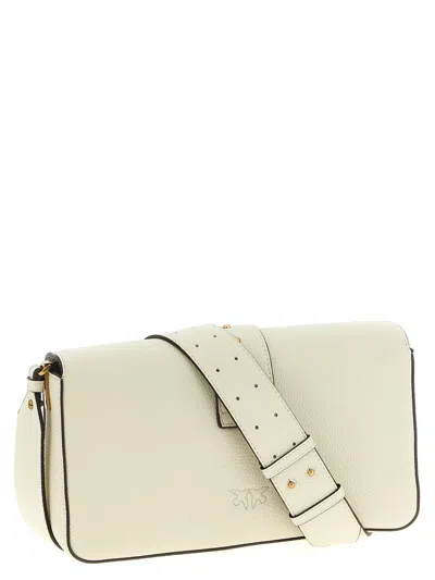 Pinko Love One Classic Slouchy Clutch In White