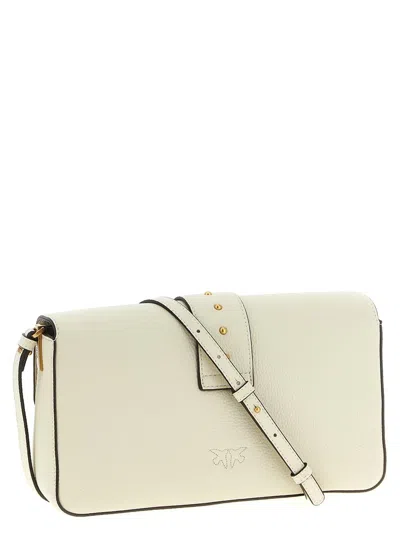 Pinko Love One Classic Slouchy Clutch In White