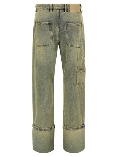 Entire Studios 'cuff Surface Wave' Jeans In Multi