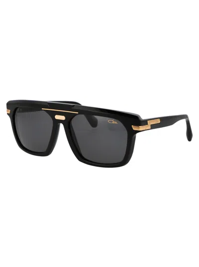 Cazal Shield-frame Sunglasses In Black