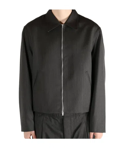 Our Legacy Virgin Wool Layering Jacket In Black