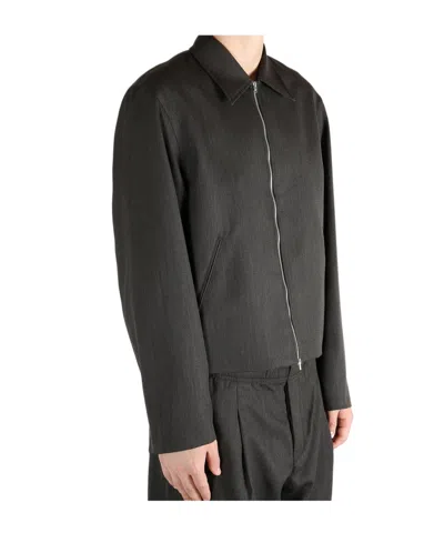 Our Legacy Virgin Wool Layering Jacket In Black