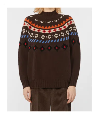 Weekend Max Mara Weekend Maxmara Hardy Jumper Chocolate In Brown