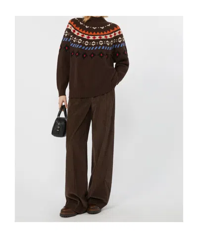 Weekend Max Mara Weekend Maxmara Hardy Jumper Chocolate In Brown