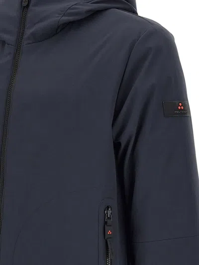 拉链连帽派克大衣