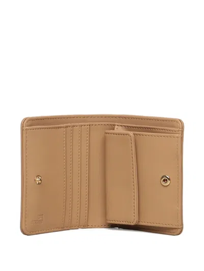 Love Moschino Small Wallet With Logo In Metallic