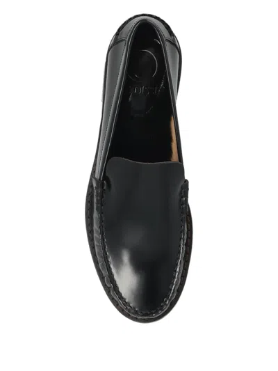 Odissi Leather Slip-on Loafers In Multi