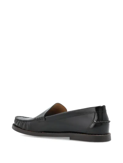 Odissi Leather Slip-on Loafers In Multi