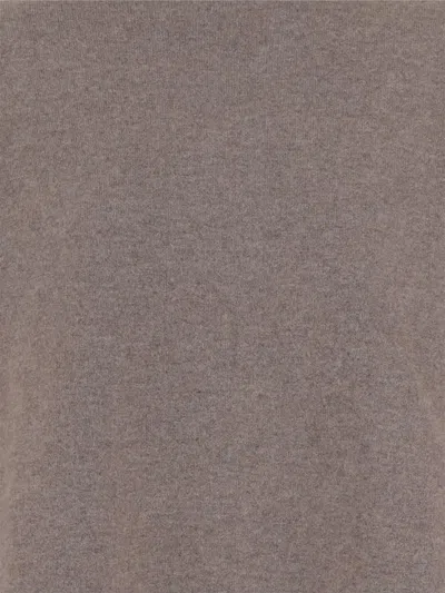 Oliver Lattughi High-neck Drop-shoulder Sweater In Gray