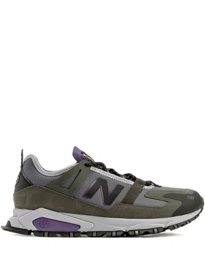 New Balance X-racer "camo Green/nightshade Purple" Sneakers In Green