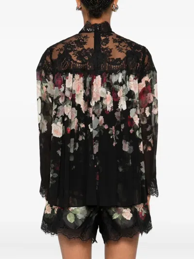 Zimmermann Blusa Hypnotic In Crepe Stampato  Donna In Black