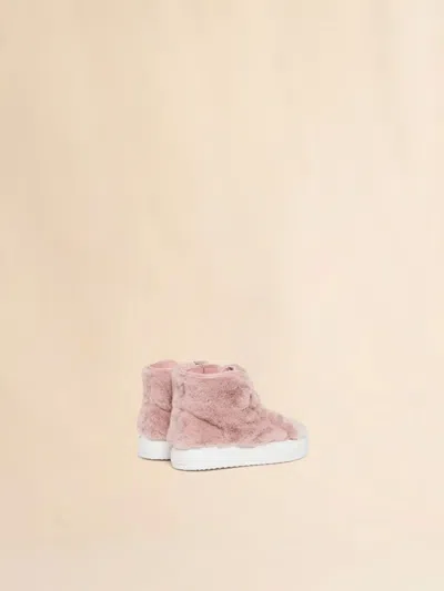 Marni Faux-fur High-top Sneakers In Multi
