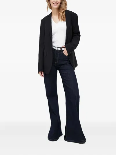 粗绞花针织V领毛衣