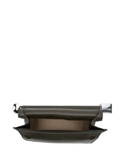 Jacquemus Womens Dark Khaki La Pochette Rond Carre Leather Clutch Bag In Gray