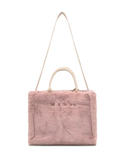 Marni Small Rectangular Tote Bag Handles In Pink