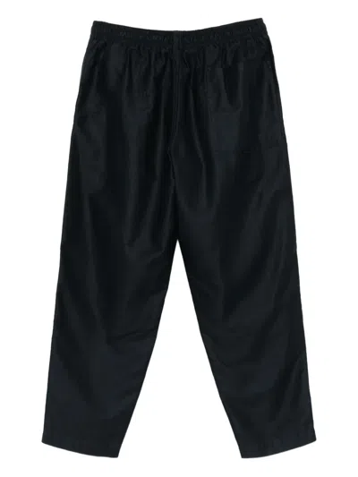 Ymc You Must Create Elastic-waistband Cropped Trousers In Blue