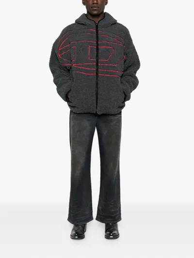 Diesel 's-zat" Hoodie In Gray