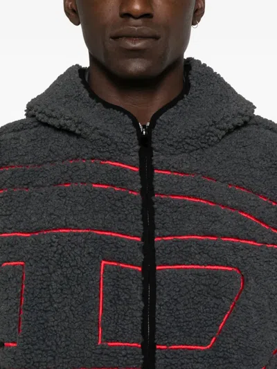 Diesel 's-zat" Hoodie In Gray